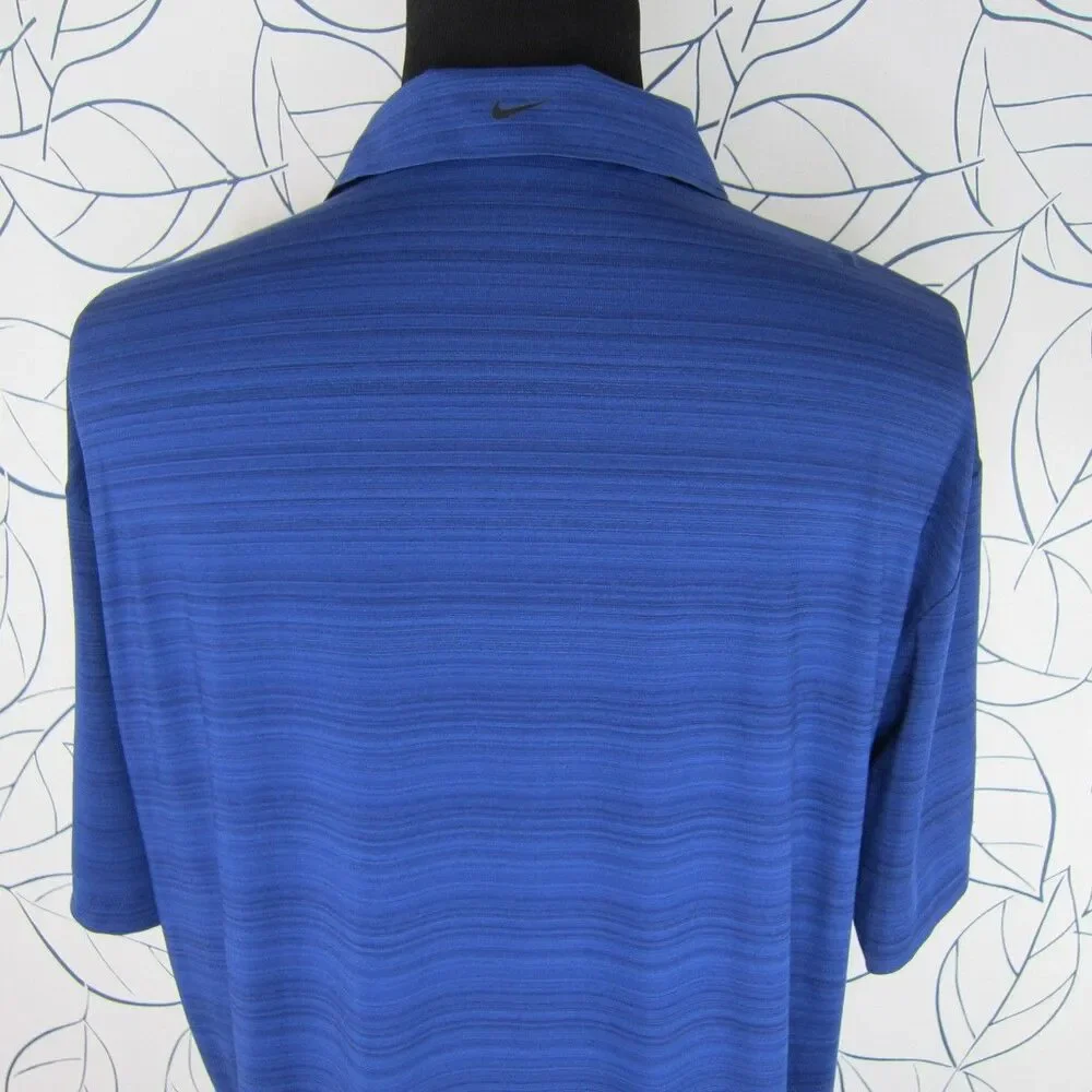 Nike Golf Blue Dri-Fit Polo Shirt w/ Live! Logo Men's Size XXL